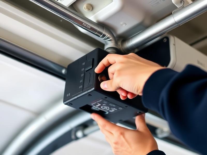 Garage door limit switch adjustment by professional technician