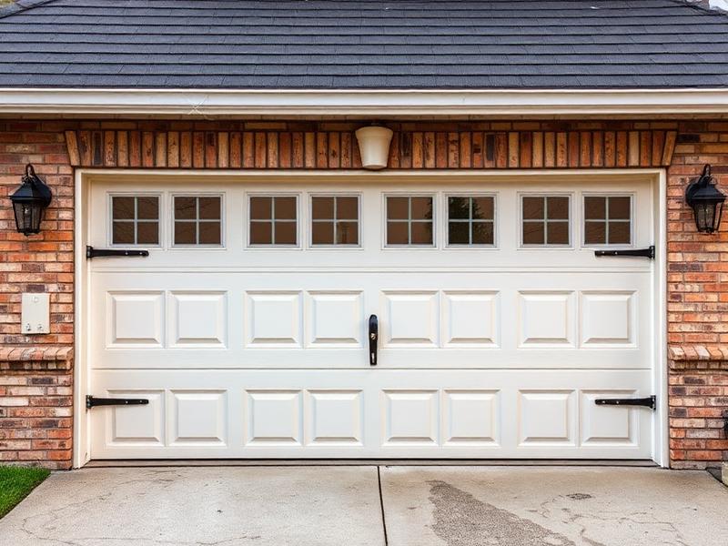 Storm-ready garage door with reinforcement hardware